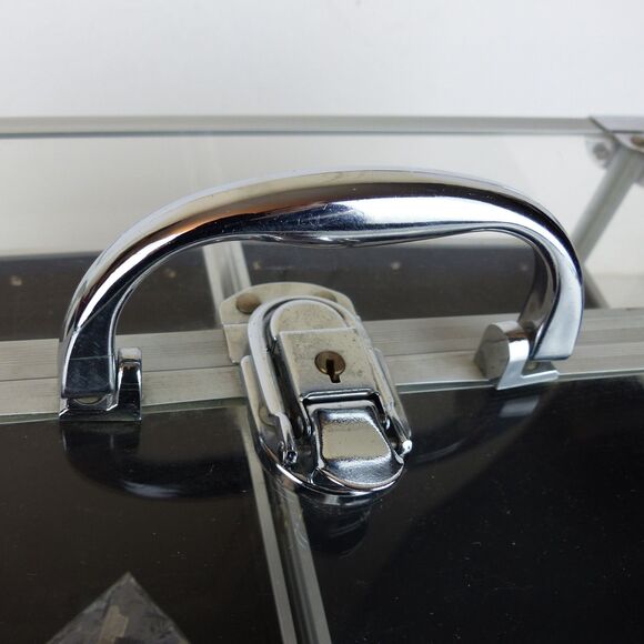 Clear Acrylic Expandable Organizer Case Makeup Craft Jewelry Storage Box w Keys - Picture 5 of 13